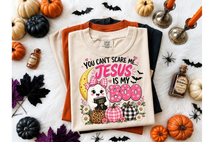 Jesus Is My Boo Halloween PNG Tee example image 1