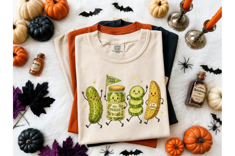 Cute Pickle Squad PNG Shirt Design