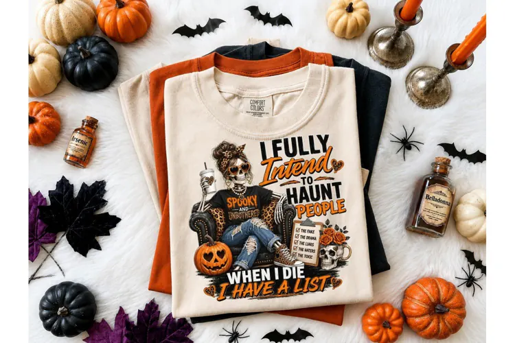 I Fully Intend To Haunt People PNG Tee