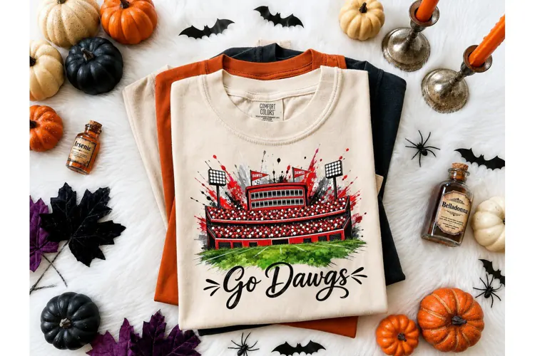 Go Dawgs Stadium PNG Sublimation Tee