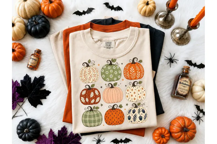 Fall Pumpkin Patch PNG Shirt Design