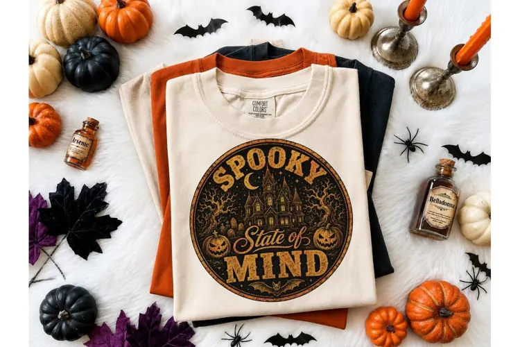 Spooky State of Mind Halloween PNG Tee