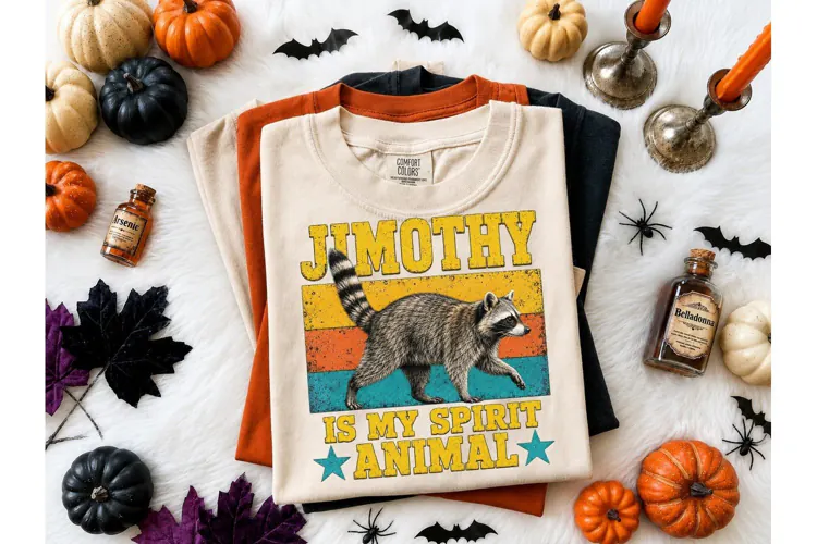 Jimothy Raccoon Spirit Animal PNG Tee