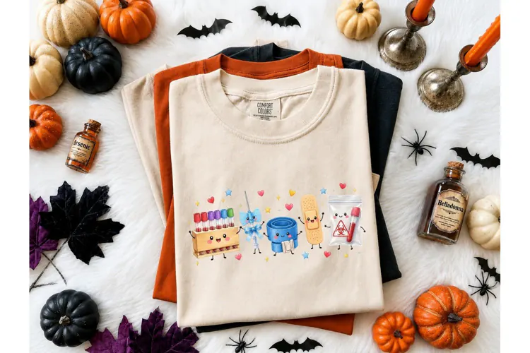 Kawaii Phlebotomy Medical PNG Tee Design