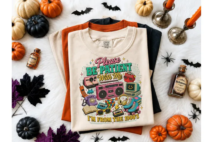 Please Be Patient 1900s Retro PNG Tee