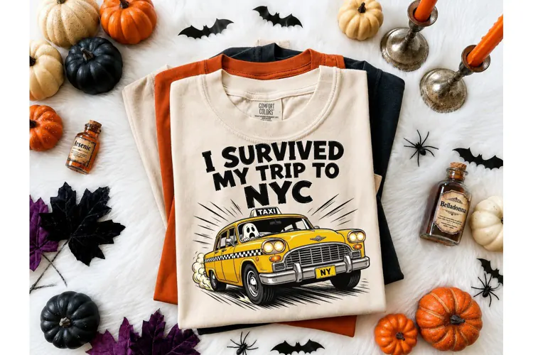 I Survived NYC Trip Halloween PNG Tee