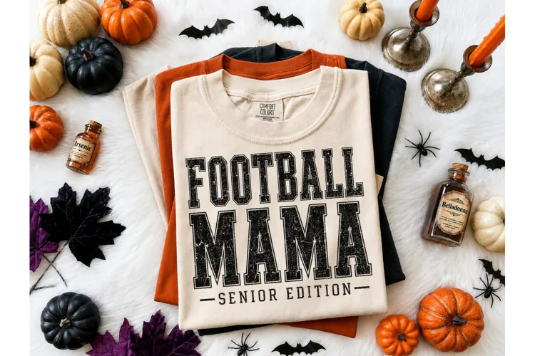 Football Mama Senior Edition PNG Tee