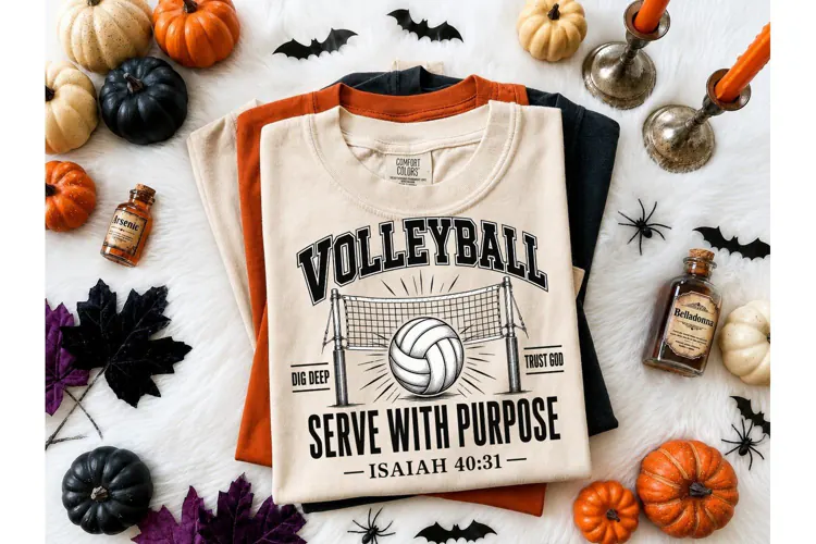 Volleyball Serve With Purpose PNG Tee