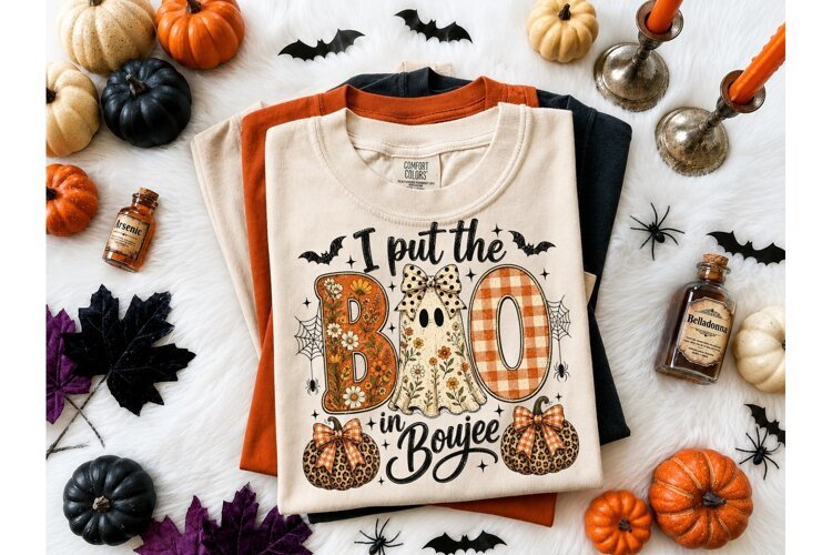 I Put the Boo in Boujee PNG Shirt example image 1