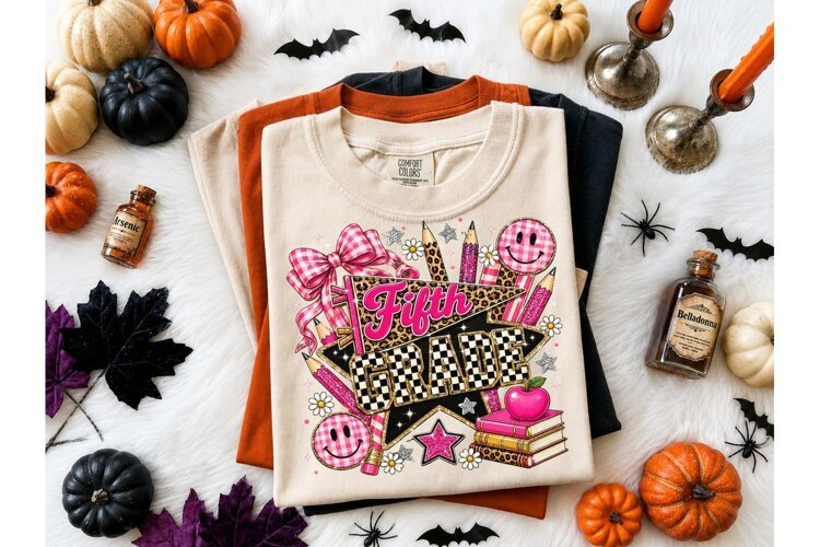 Fifth Grade Teacher PNG Sublimation Tee-Fifth Grade Teacher example image 1