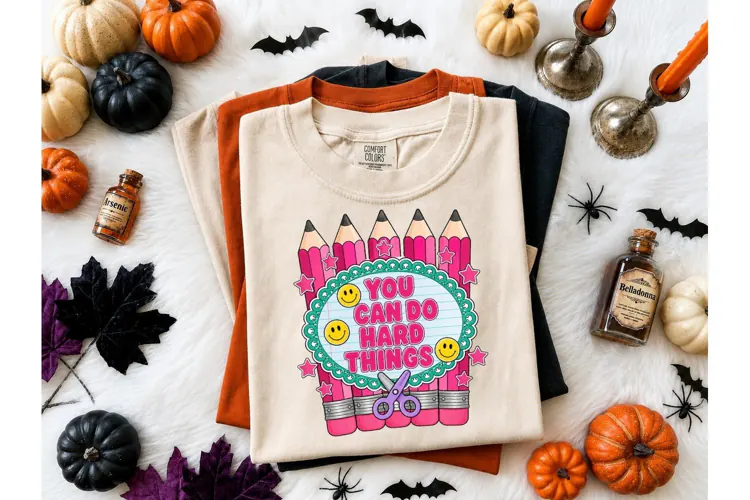 You Can Do Hard Things PNG Teacher Tee