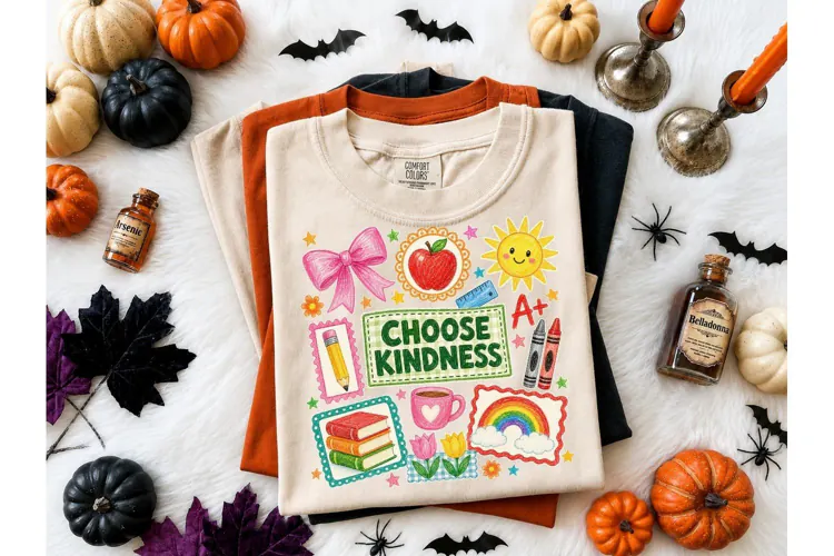 Choose Kindness Teacher PNG Shirt Design