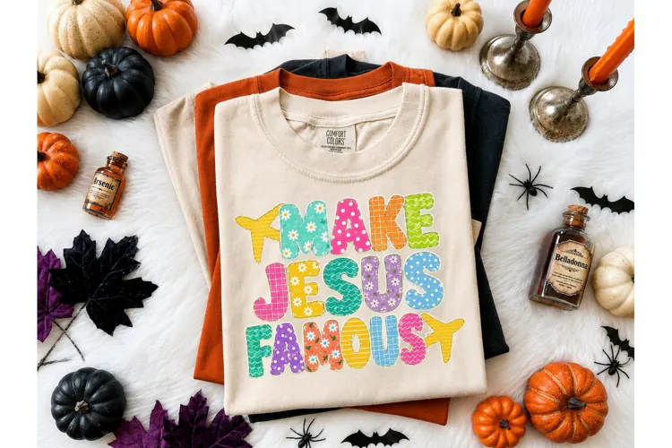 Make Jesus Famous PNG Sublimation Tee