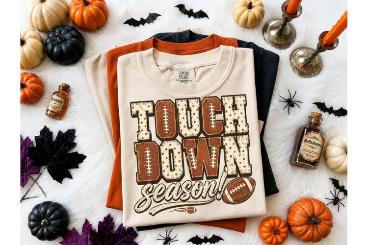 Touchdown Season Football PNG Tee Design
