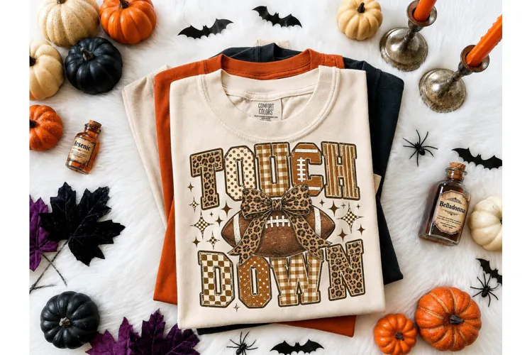 Touchdown Football Halloween PNG Tee