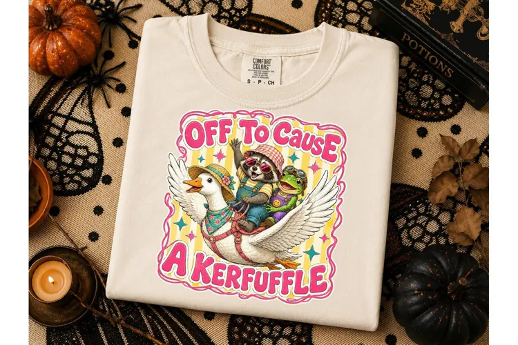 Off To Cause A Kerfuffle PNG Tee