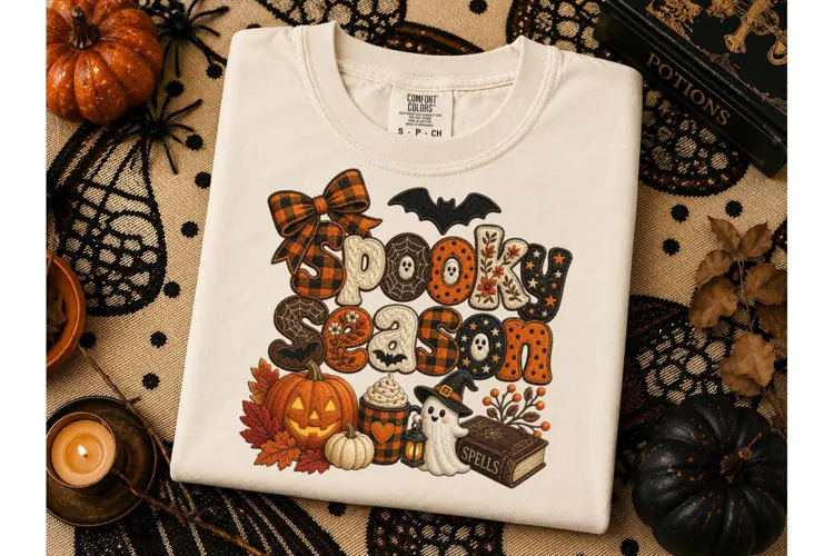 Spooky Season Halloween PNG Shirt Design