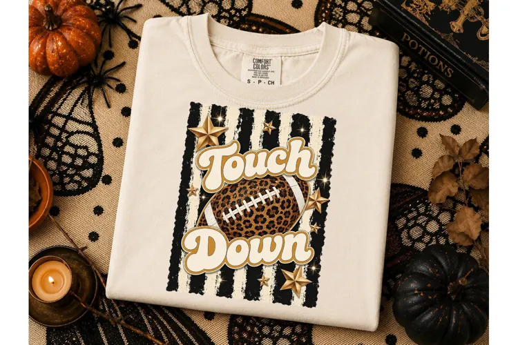 Touchdown Football Halloween PNG Tee
