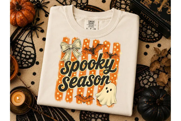 Spooky Season Halloween PNG Tee Design