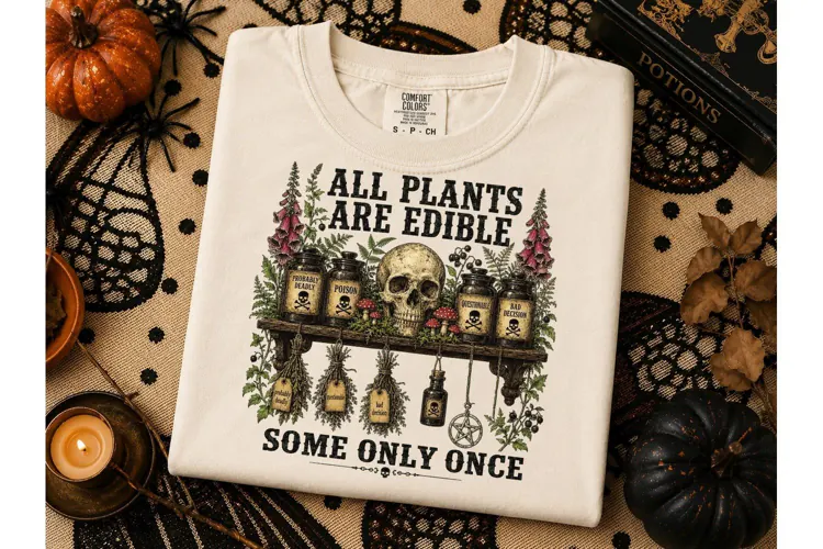 All Plants Edible Some Only Once PNG Tee
