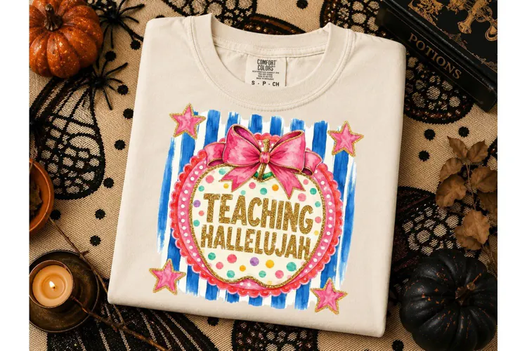 Teaching Hallelujah PNG Sublimation Tee