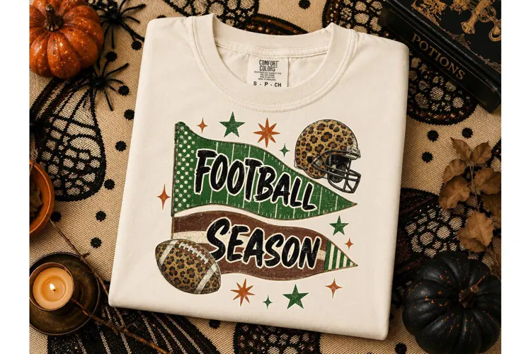 Football Season Pennant PNG Sublimation