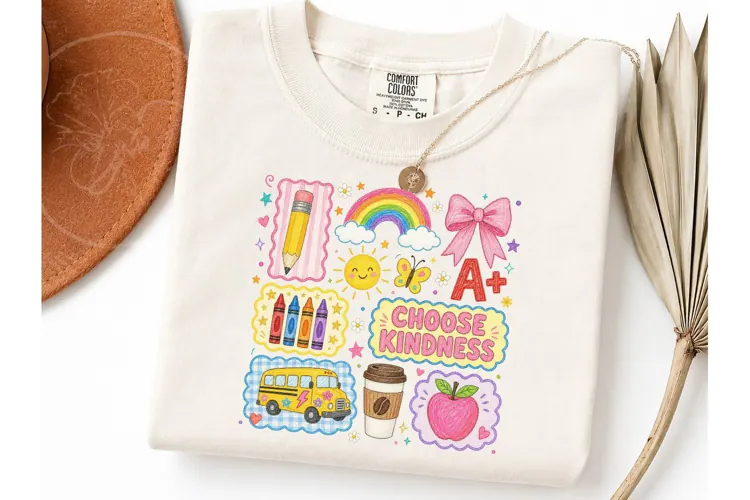 Teacher Choose Kindness PNG Shirt Design