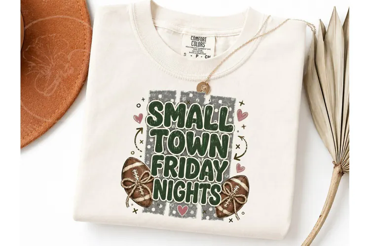 Small Town Friday Nights PNG Tee Design