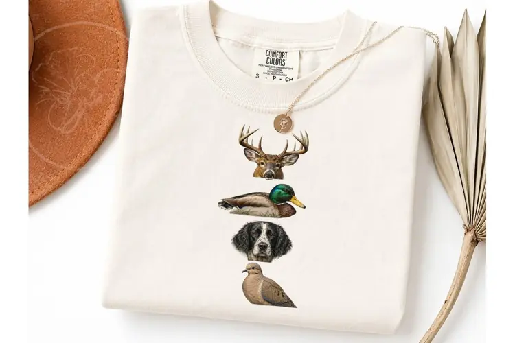 Hunting Animals Stack PNG Shirt Design-Hunting Animals Stack