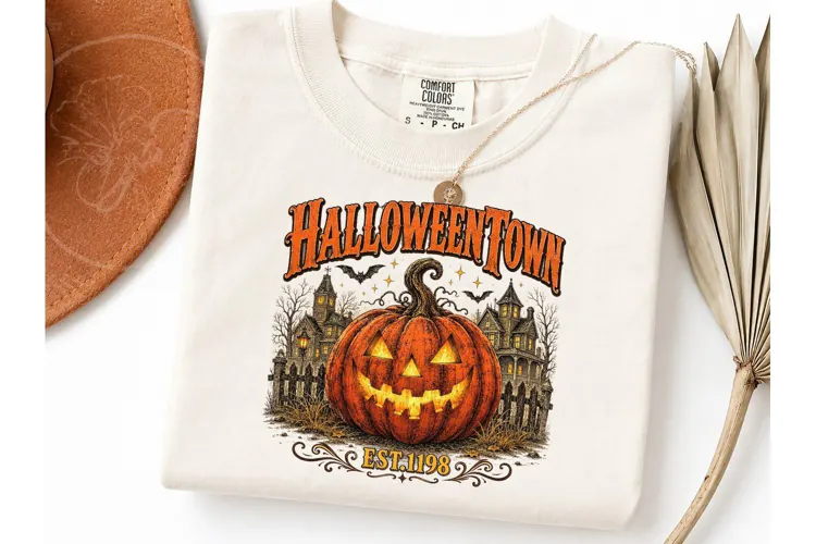 Halloweentown Pumpkin PNG Shirt Design