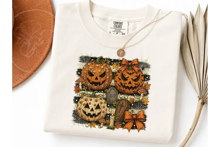 Halloween Pumpkin PNG Shirt Design
