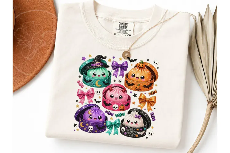 Halloween Kawaii Dumpling PNG Shirt Desi