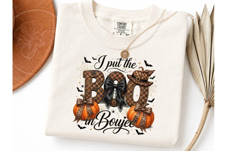 I Put the Boo in Boujee PNG Shirt example image 1