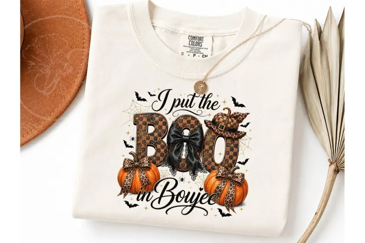 I Put the Boo in Boujee PNG Shirt