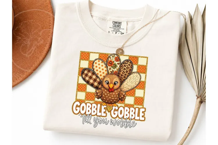 Gobble Gobble Turkey Thanksgiving PNG