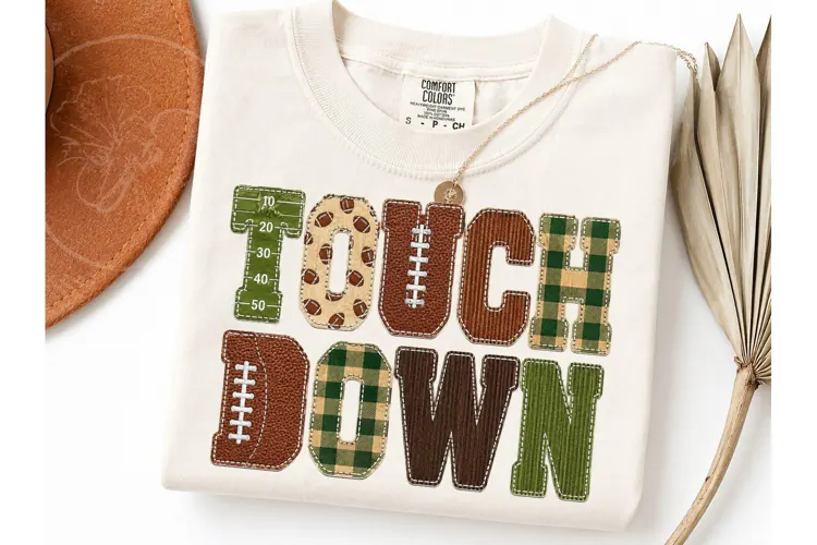 Touchdown Football PNG Sublimation Tee-Touchdown Football PN