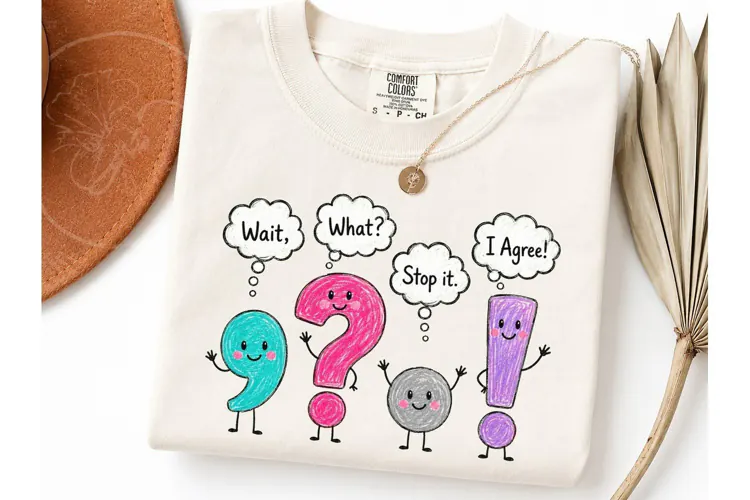 Punctuation Characters PNG Tee Design