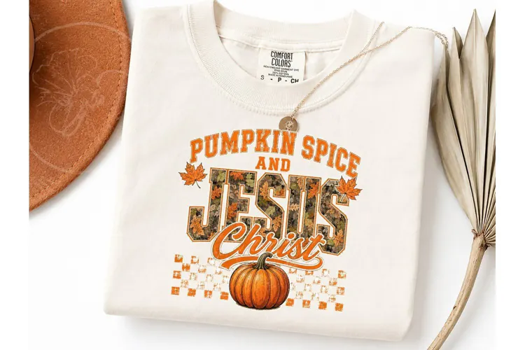 Pumpkin Spice Jesus Christ PNG Tee