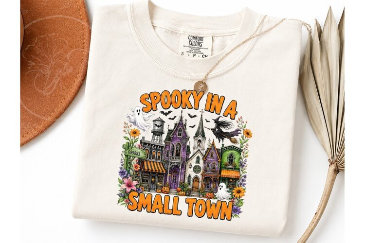 Spooky In A Small Town Halloween PNG example image 1