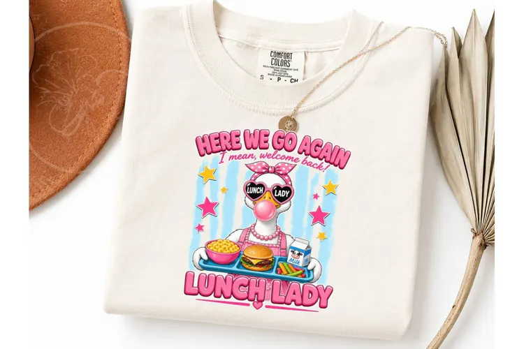 Lunch Lady Goose PNG Funny Tee Design