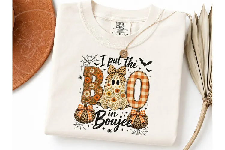 I Put the Boo in Boujee PNG Shirt