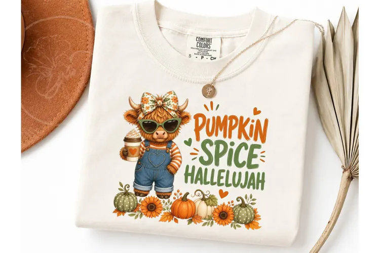Pumpkin Spice Hallelujah PNG Tee Design