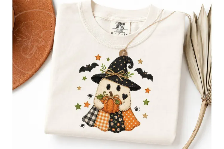 Halloween Ghost Witch Pumpkin PNG Tee