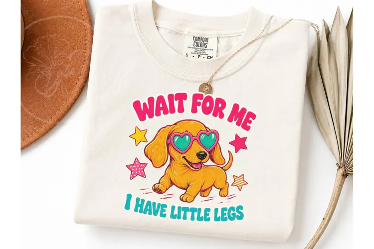 Dachshund Little Legs Funny Dog PNG Tee