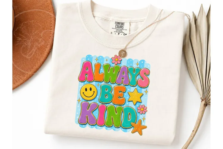 Always Be Kind Retro Smiley PNG Tee-Always Be Kind Retro Smi
