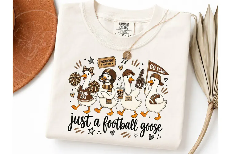 Just A Football Goose PNG Shirt Design