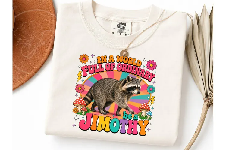 Be A Jimothy Raccoon PNG Tee Design