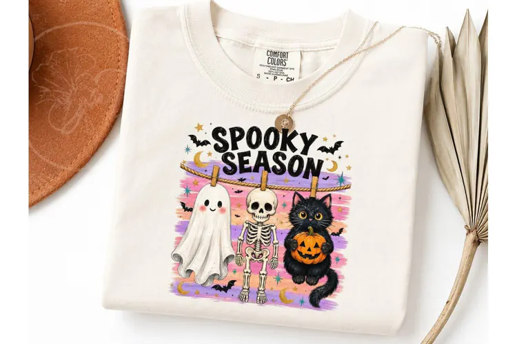 Spooky Season Halloween PNG Shirt Design