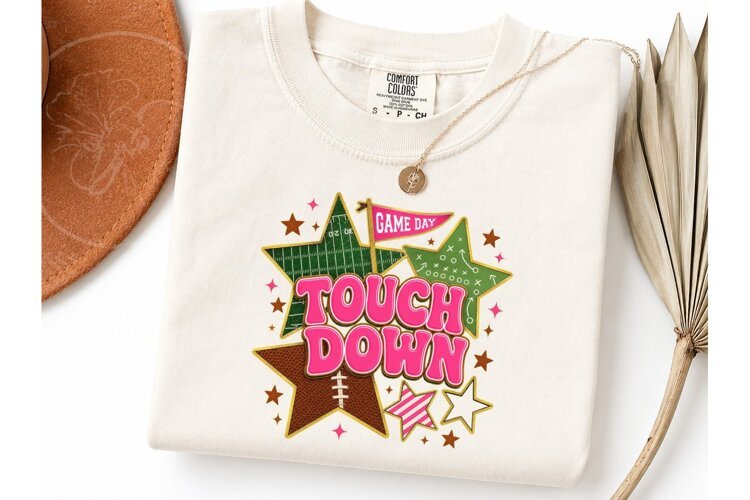 Game Day Touchdown PNG Football Tee example image 1