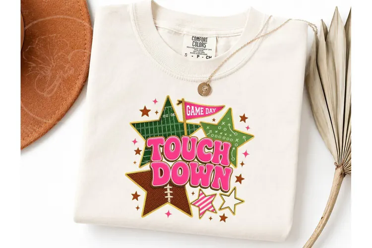 Game Day Touchdown PNG Football Tee